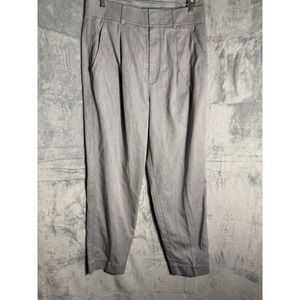 Everlane Draper tapered pants Grey Pleated High Waisted Trousers Women's 
Size 6